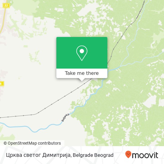 Црква светог Димитрија map