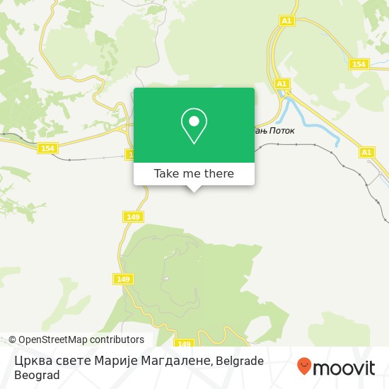 Црква свете Марије Магдалене map