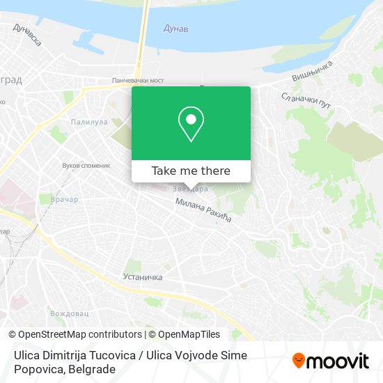 Ulica Dimitrija Tucovica / Ulica Vojvode Sime Popovica map