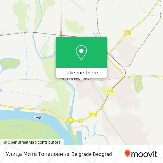 Улица Мите Топаловића map