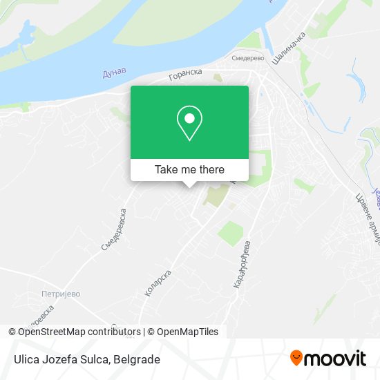 Ulica Jozefa Sulca map