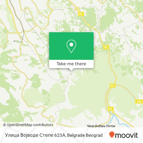 Улица Војводе Степе 623А map