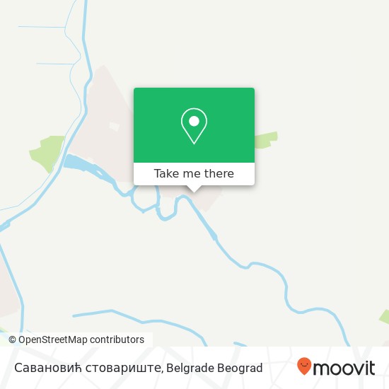 Савановић стовариште map