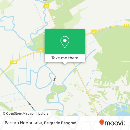 Растка Немањића map