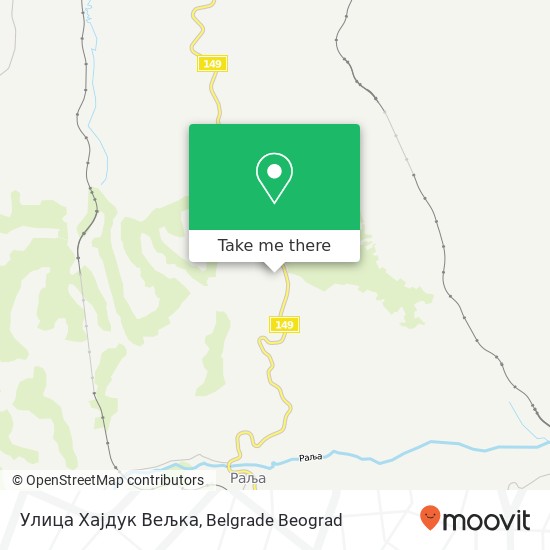 Улица Хајдук Вељка map