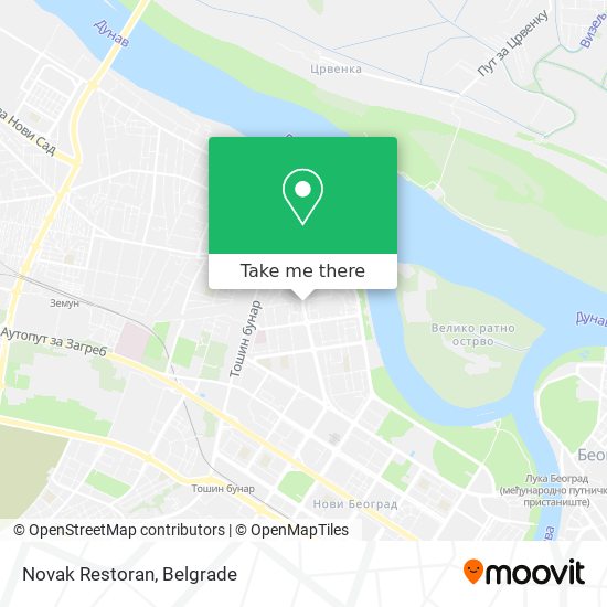 Novak Restoran map