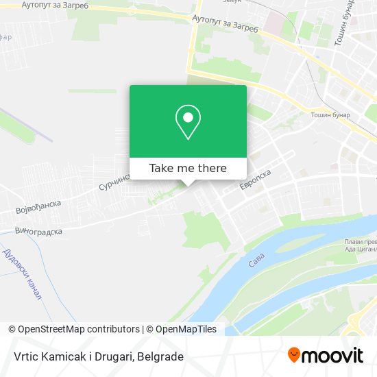 Vrtic Kamicak i Drugari map