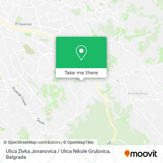 Ulica Zivka Jovanovica / Ulica Nikole Grulovica map