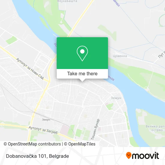 Dobanovačka 101 map
