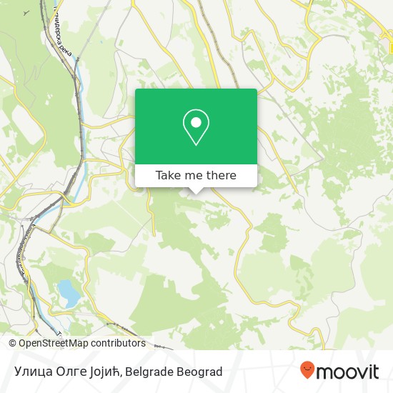 Улица Олге Јојић map