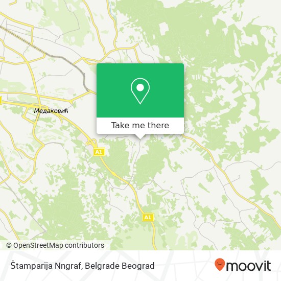 Štamparija Nngraf map