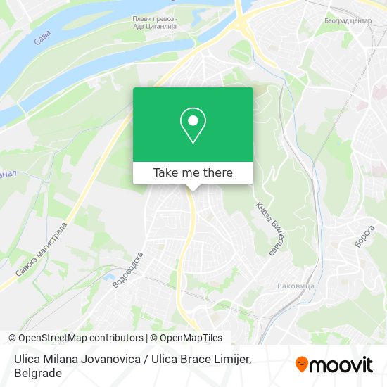 Ulica Milana Jovanovica / Ulica Brace Limijer map