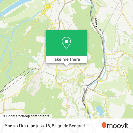 Улица Петефијева 18 map