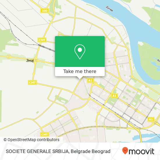 SOCIETE GENERALE SRBIJA map