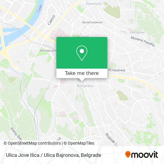 Ulica Jove Ilica / Ulica Bajronova map