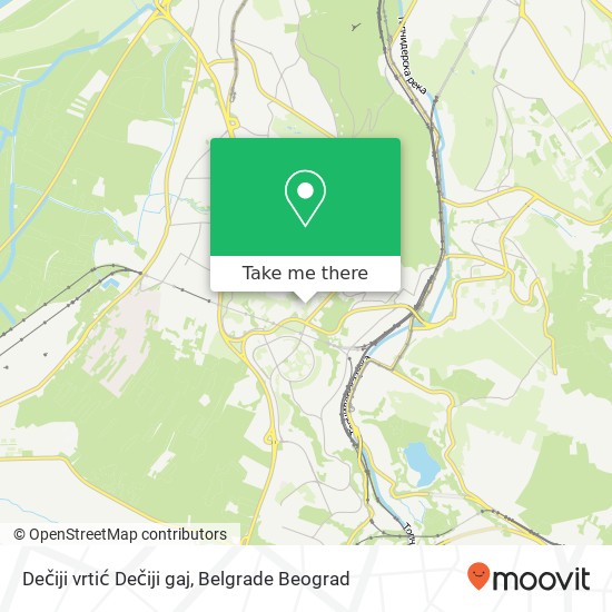 Dečiji vrtić Dečiji gaj map