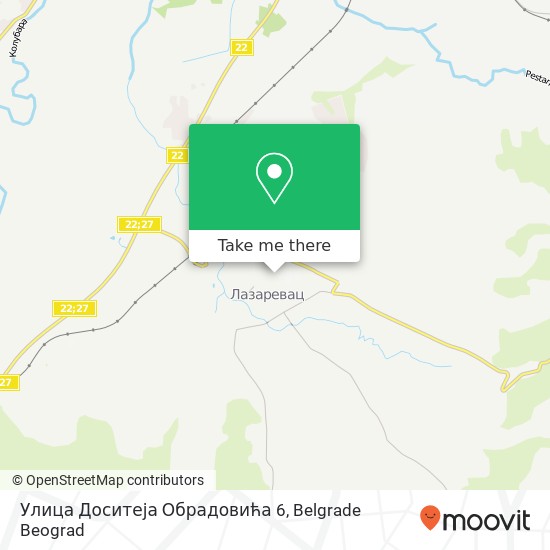 Улица Доситеја Обрадовића 6 map