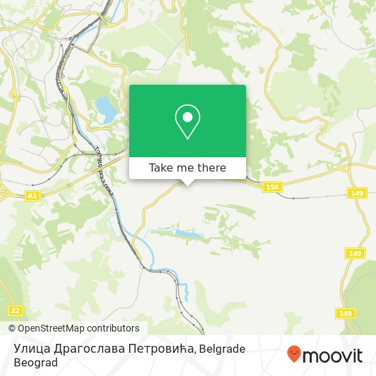 Улица Драгослава Петровића map