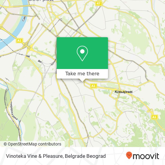 Vinoteka Vine & Pleasure map