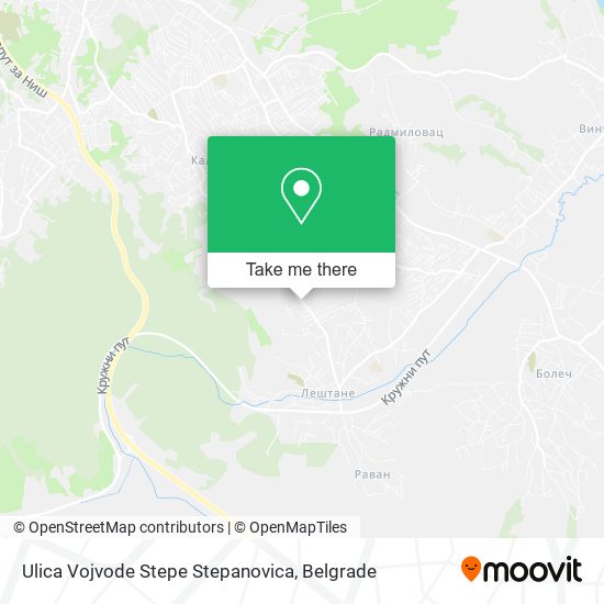 Ulica Vojvode Stepe Stepanovica map