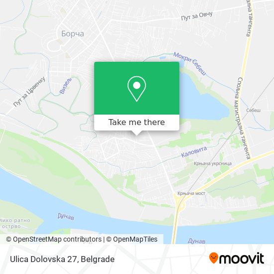 Ulica Dolovska 27 map