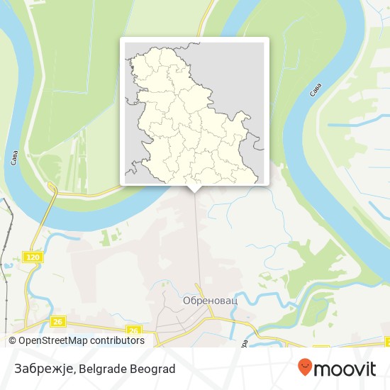 Забрежје map