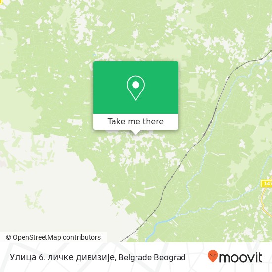 Улица 6. личке дивизије map