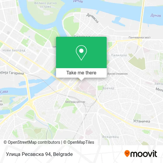 Улица Ресавска 94 map