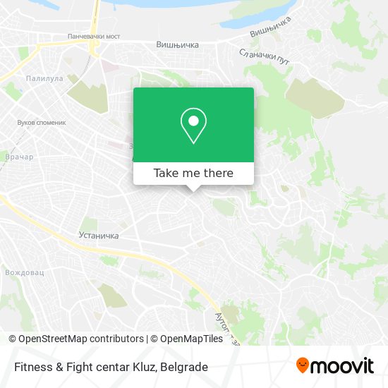 Fitness & Fight centar Kluz map