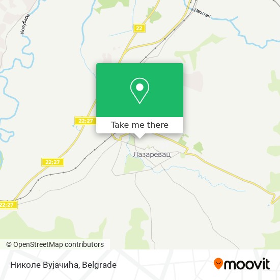 Николе Вујачића map