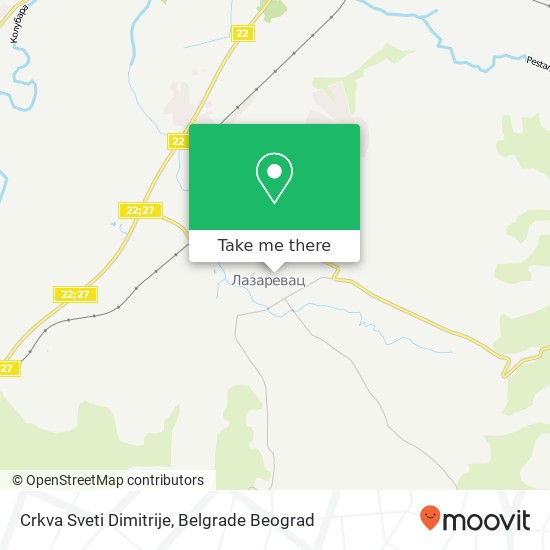 Crkva Sveti Dimitrije map