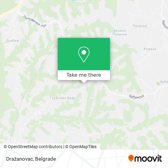Dražanovac map