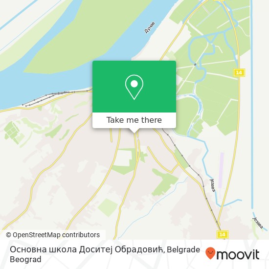 Основна школа Доситеј Обрадовић map