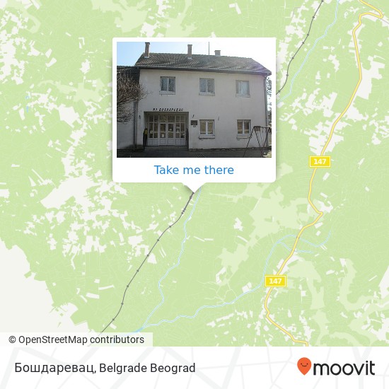 Бошдаревац map