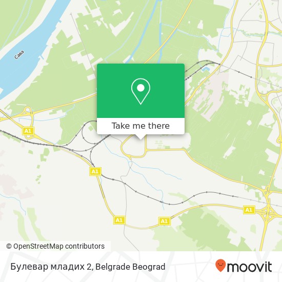 Булевар младих 2 map