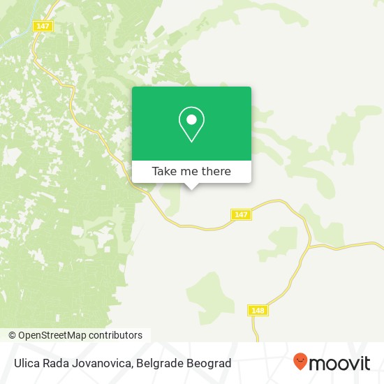 Ulica Rada Jovanovica map