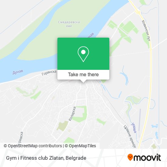 Gym i Fitness club Zlatan map