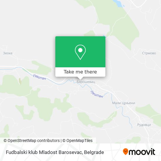 Fudbalski klub Mladost Barosevac map