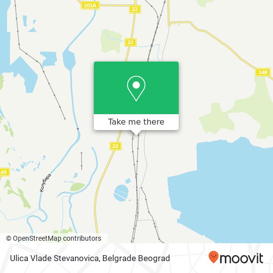 Ulica Vlade Stevanovica map