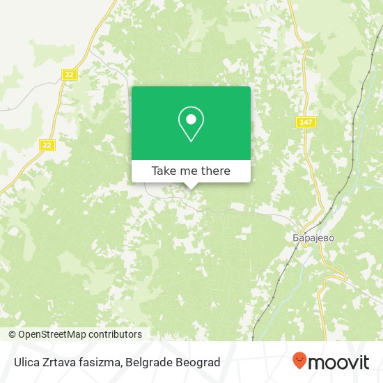 Ulica Zrtava fasizma map