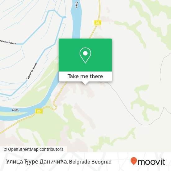 Улица Ђуре Даничића map