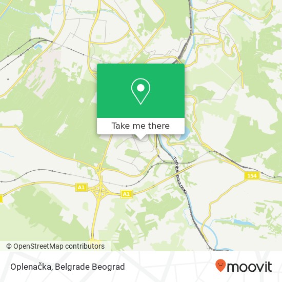 Oplenačka map