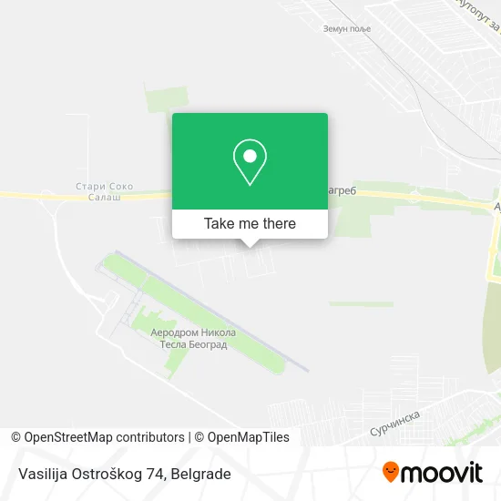 Vasilija Ostroškog 74 map