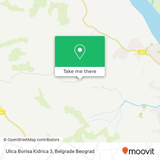 Ulica Borisa Kidrica 3 map