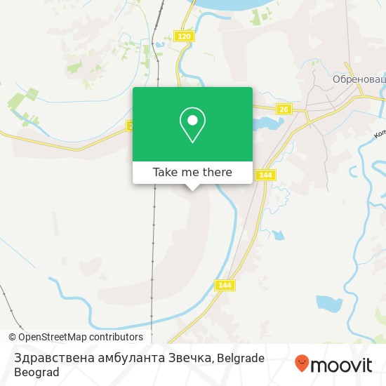 Здравствена амбуланта Звечка map