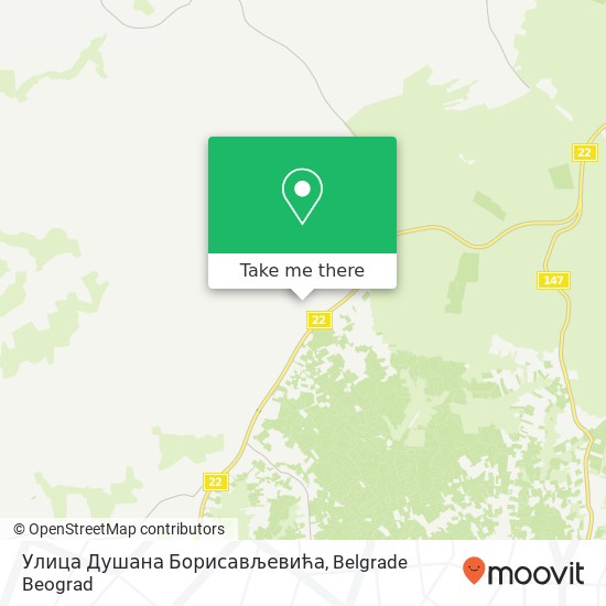 Улица Душана Борисављевића map