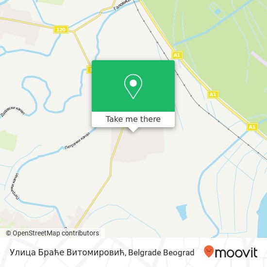 Улица Браће Витомировић map