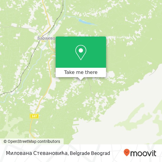 Милована Стевановића map