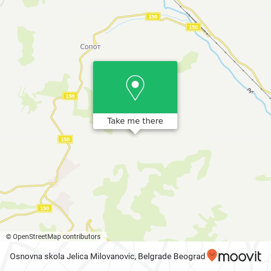 Osnovna skola Jelica Milovanovic map