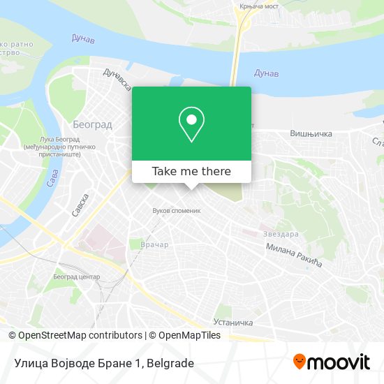 Улица Војводе Бране 1 map